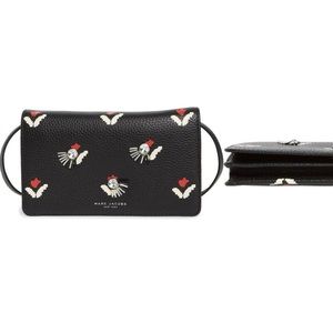 Marc Jacobs Embellished Tulip Leather Crossbody